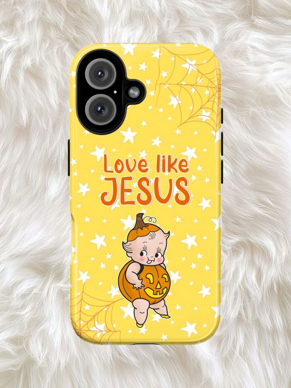 Yellow 'Love Like Jesus' Halloween Phone Case